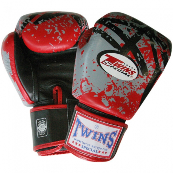 Twins Fantasy bokshandschoenen rood splatter TWINSFANTASYRESP